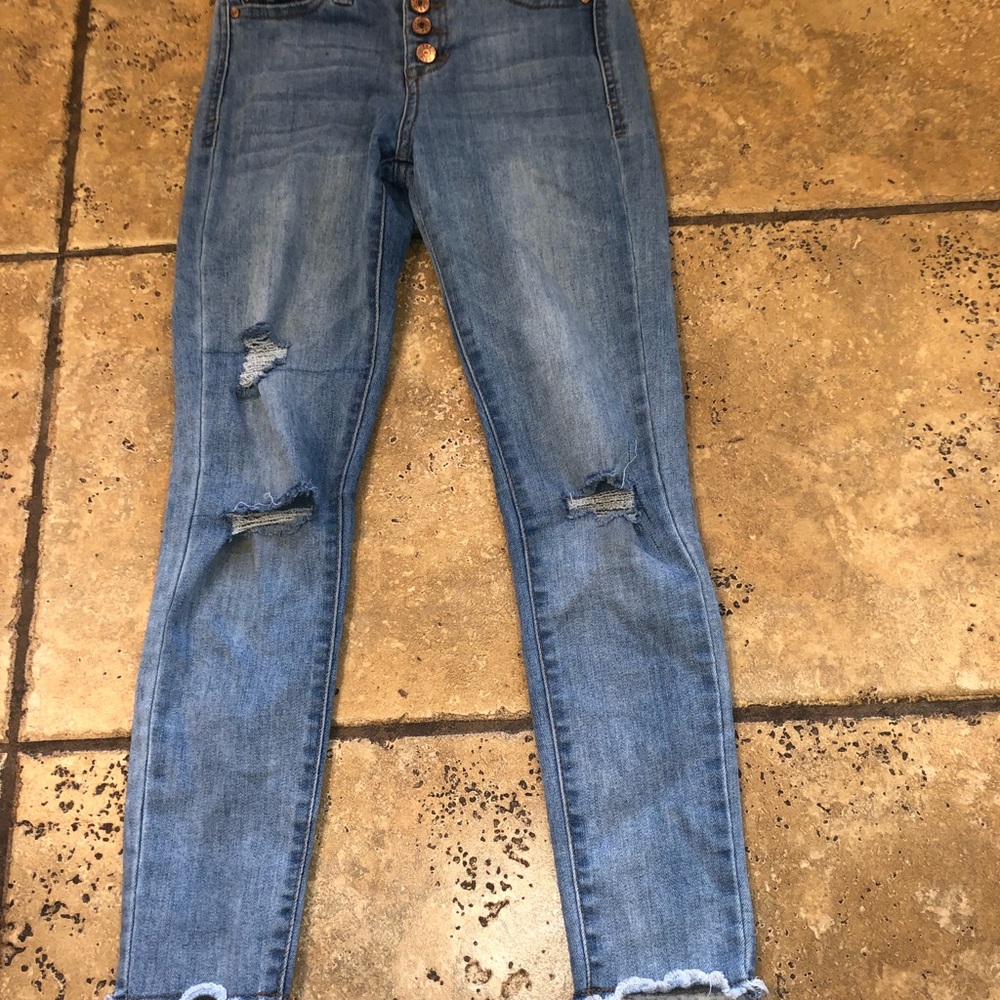 Celebrity Pink Distressed Jeans Girls Size 7